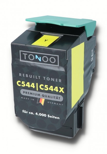 Tonoo® Toner ersetzt Lexmark C544X1YG Gelb XXL