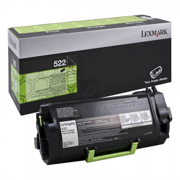 Original Lexmark 52D2000 / 522 Toner Schwarz