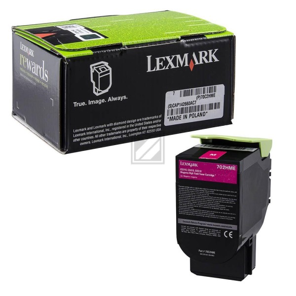 Original Lexmark 700H3 | 70C0H30 Toner Magenta XL