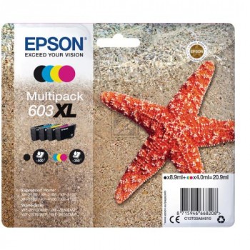 4 EPSON Multipack 603XL schwarz, cyan, magenta, gelb Tintenpatronen