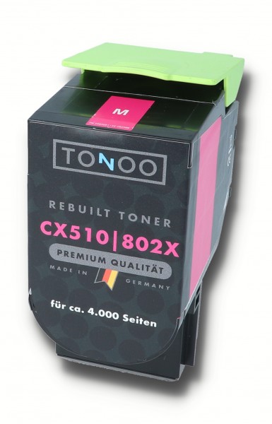 Tonoo® Toner ersetzt Lexmark 802XM | 80C2XM0 Magenta XXL