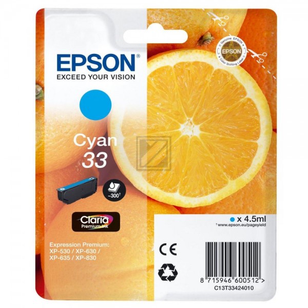EPSON 33 / T3342 cyan Tintenpatrone