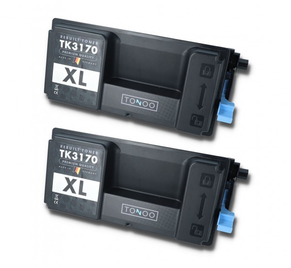 Tonoo® Toner ersetzt Kyocera TK3170 Schwarz Doppelpack XL