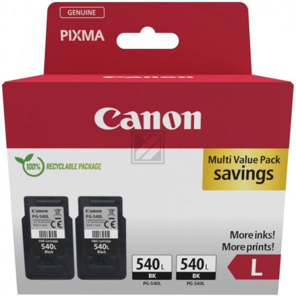 Canon PG-540L BK TWIN schwarz Druckköpfe, 2er-Set