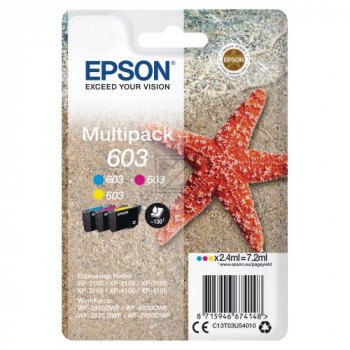 3 EPSON Multipack 603 cyan, magenta, gelb Tintenpatronen