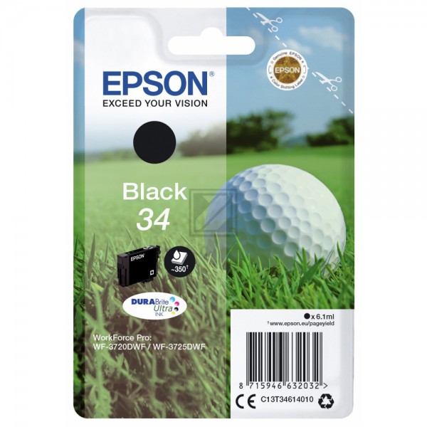 EPSON 34 / T3461 schwarz Tintenpatrone