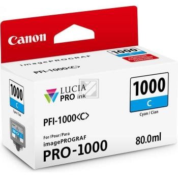 Canon PFI-1000 C cyan Tintenpatrone