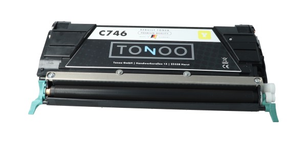 Tonoo® Toner ersetzt Lexmark C746A2YG Gelb