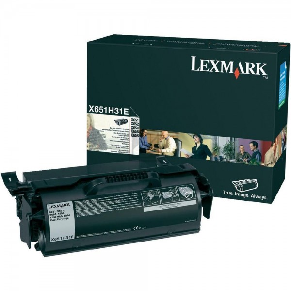 Original Lexmark | X651H31E Toner Schwarz xl