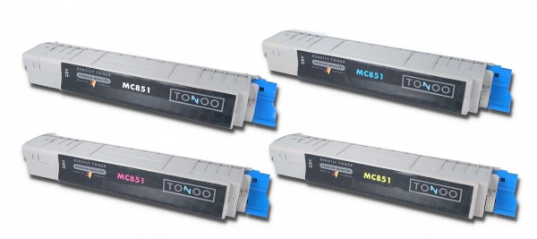 Tonoo® Toner ersetzt OKI MC851 | MC861 | Spar Set