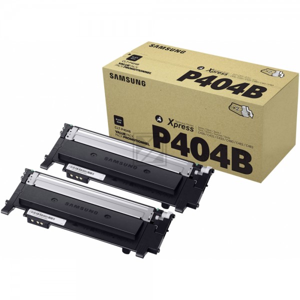 Original Samsung SU364A / CLTP404B Toner Schwarz Doppelpack