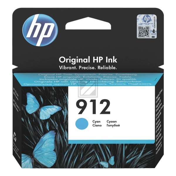 Original HP 3YL77AE / 912 Tinte Cyan