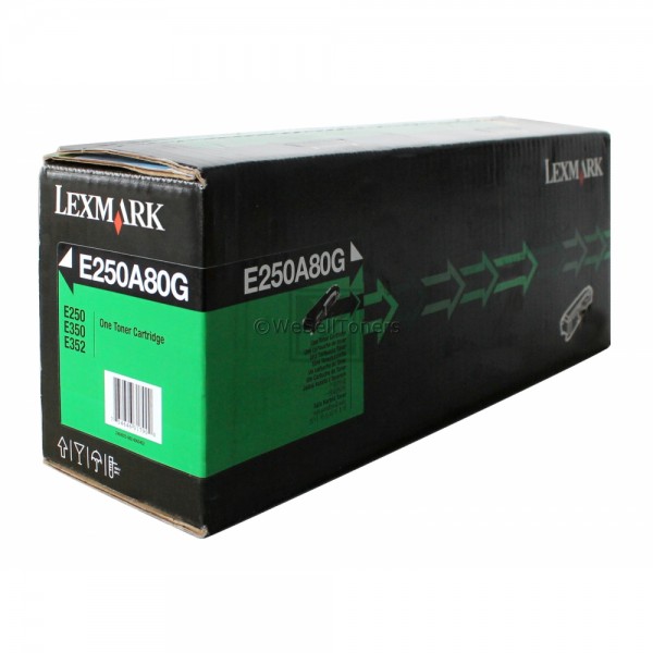 Original Lexmark E250A80G Toner Schwarz